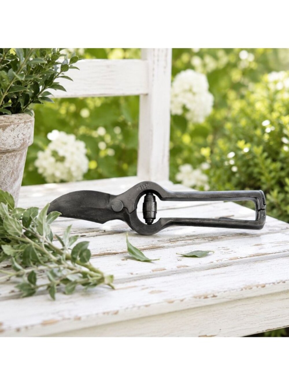 Vintage Webec Steel Garden Pruning Shears Heavy-Duty 8" Handcrafted Tool For Pla